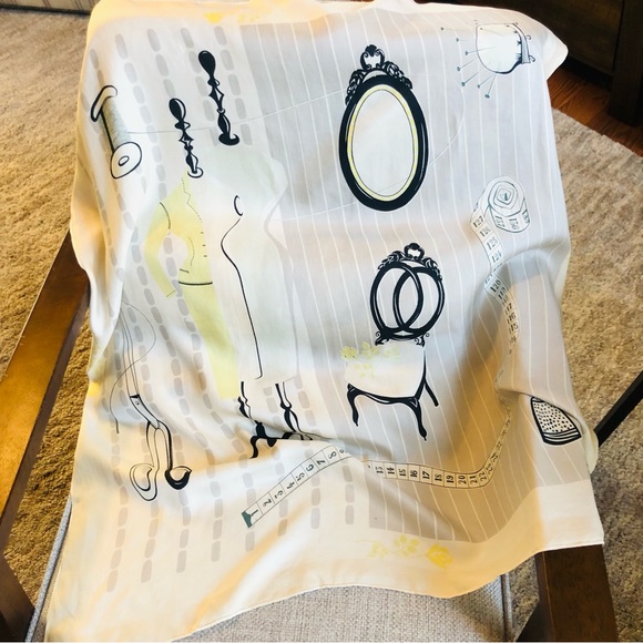 Vintage Numbered Silk Scarf - Picture 2 of 11